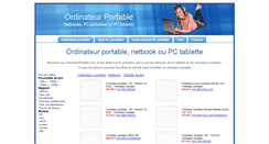 Desktop Screenshot of ordinateurportable.com