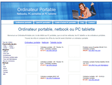 Tablet Screenshot of ordinateurportable.com